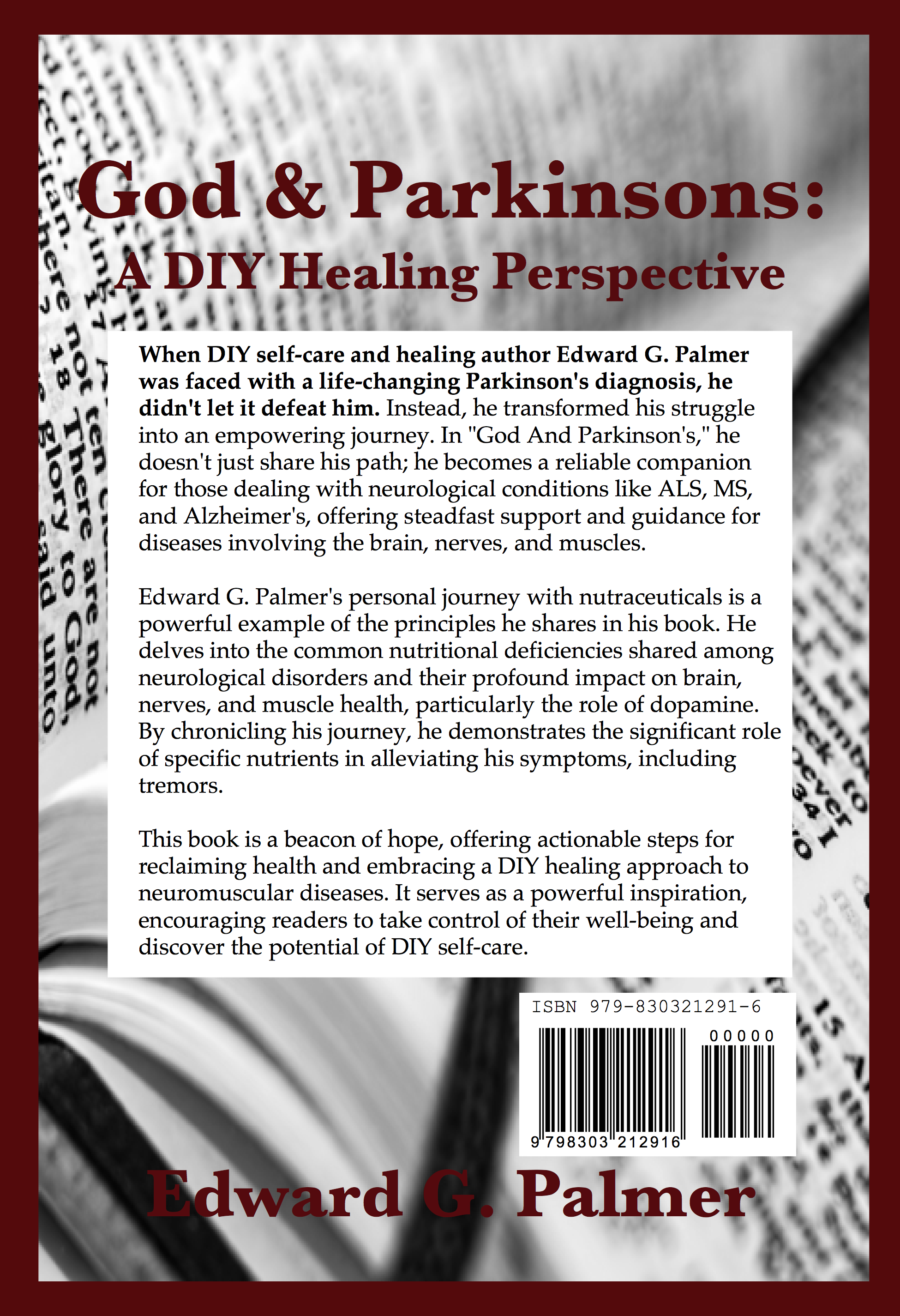 Back cover of God And Heainng: A Bible Perspective